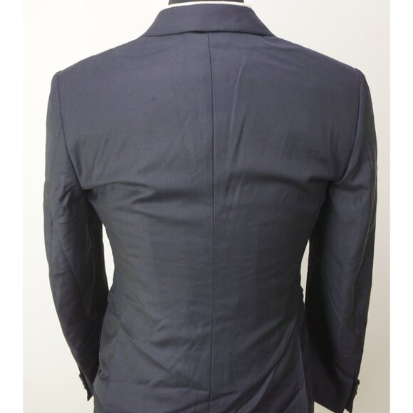 John Varvatos Bleecker Navy Formal Wool 2 Pc Tuxedo Jacket Pants Sz 36R NEW - Picture 6 of 12